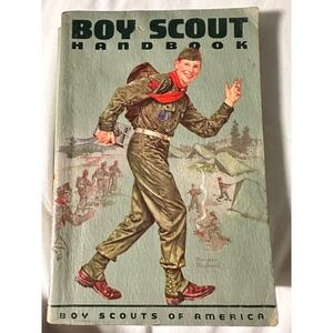 Boy Scouts of America Handbook Vintage Norman Rockwell 6th edition‎ 1959